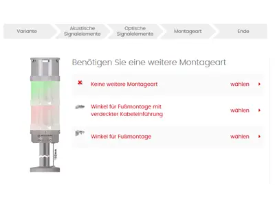 Signalsäulen Konfigurator
